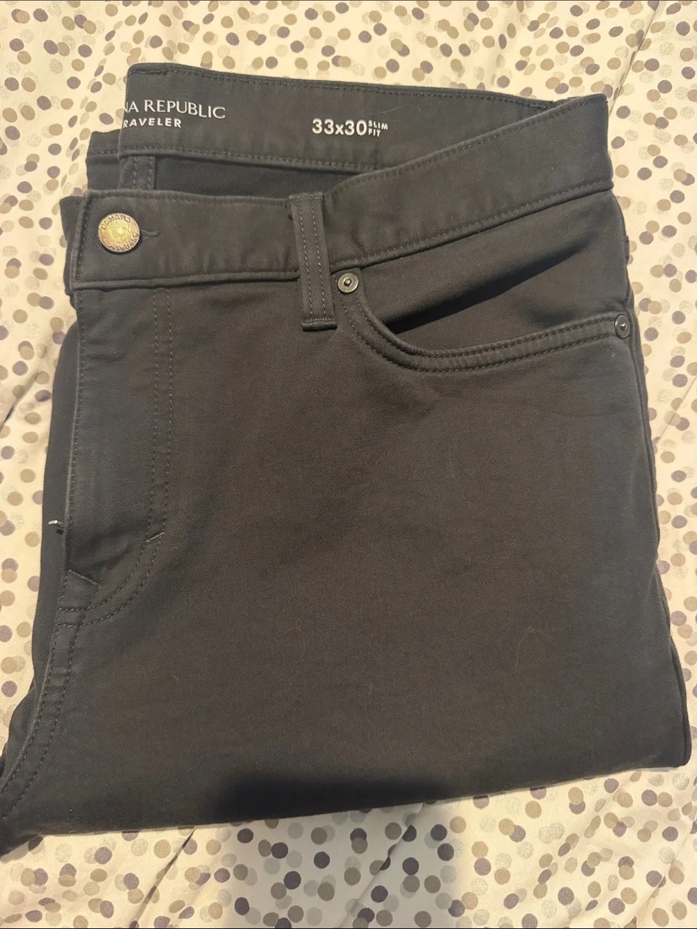 Banana Republic Slim Fit Traveler Jeans in Black